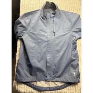 REI Co-Op‎ Men Lightweight Cycling Rain Jacket Blue Large Waterproof NWOT New